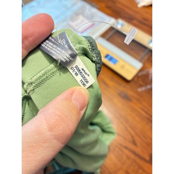 Aerie Green One Piece Low Back and V-Neck Halter High Cut & Cheeky XL - Picture 4 of 4